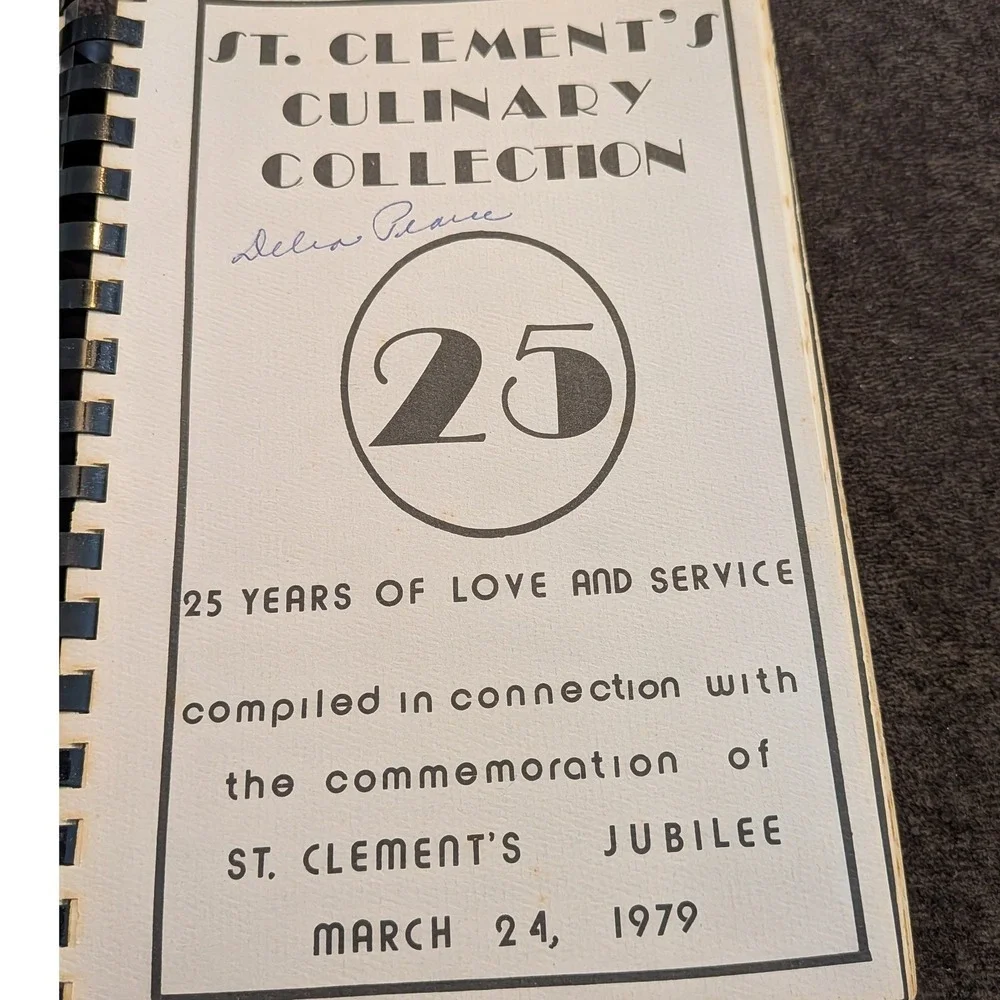 Saint Clements Michigan Culinary Collection VTG 1979 Community Cookbook Spiral